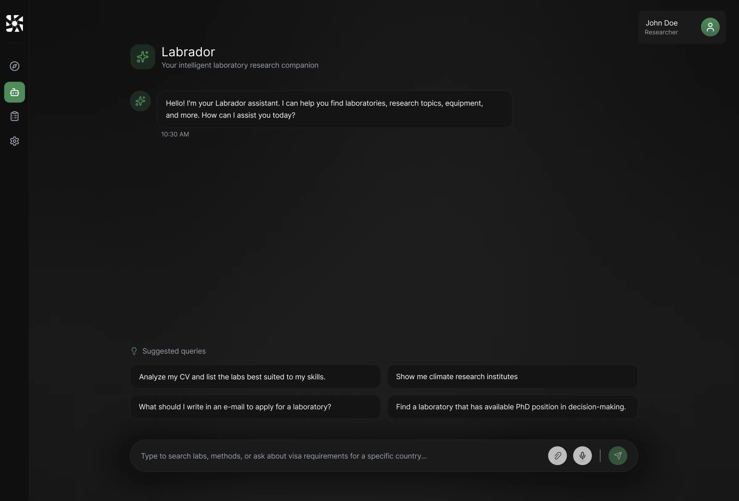 ask — Labrador chat